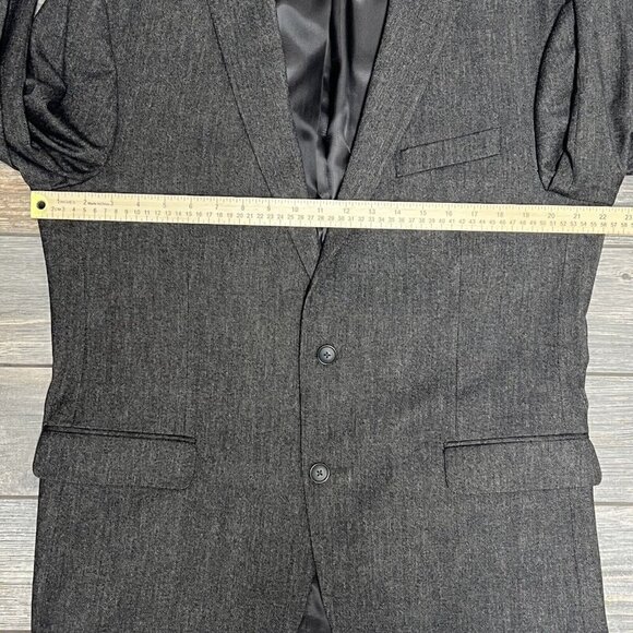 Kenneth Cole Awareness Slim Fit Sport Coat 44R Blazer Suit Jacket Dark Brown - Picture 15 of 16